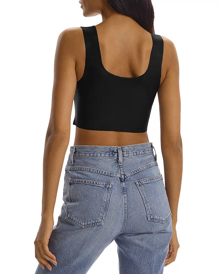 Leather Crop Top