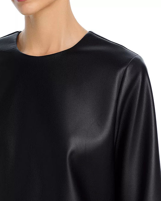 Dee Faux Leather Top