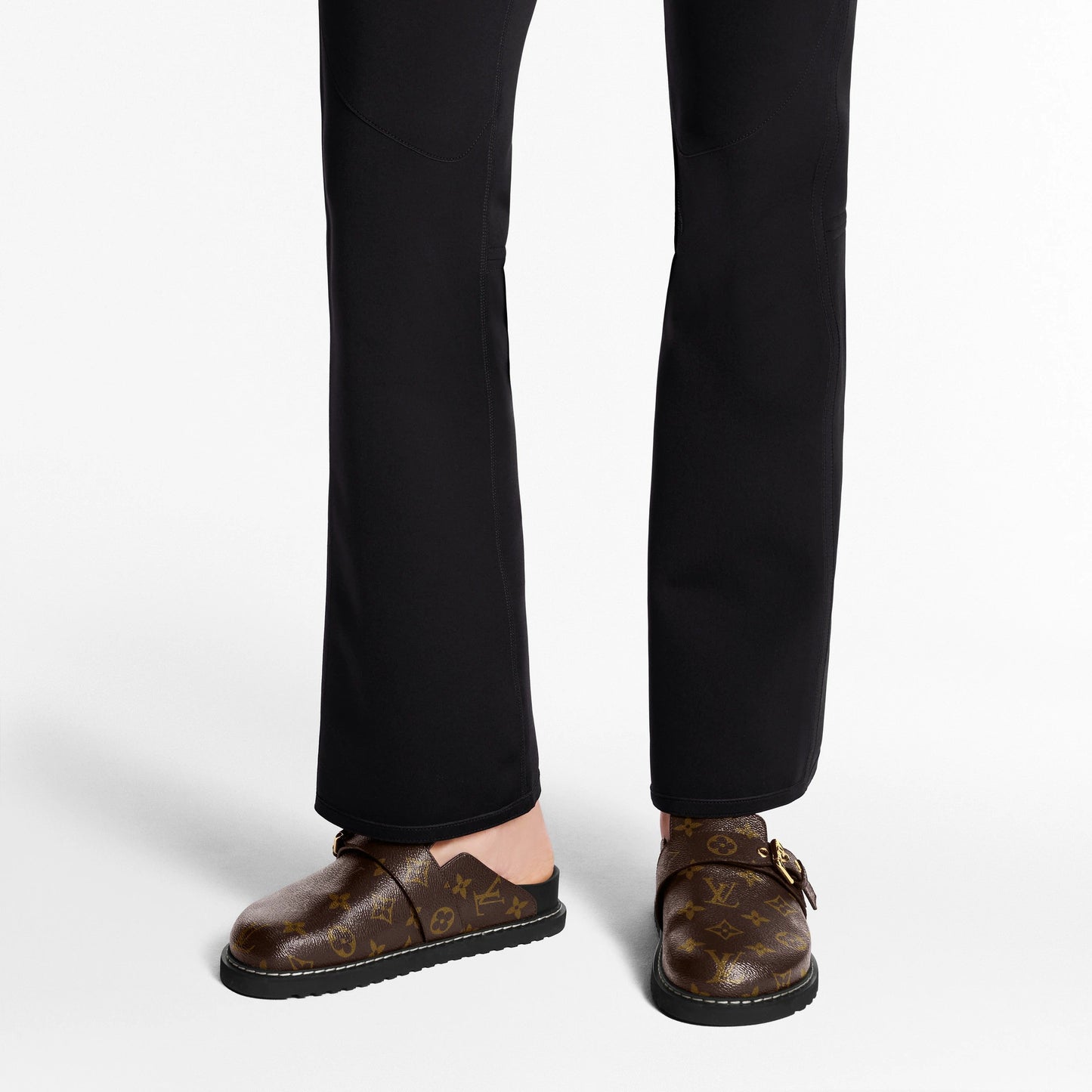 LV Cosy Flat Comfort Clog Monogram Cacao Brown