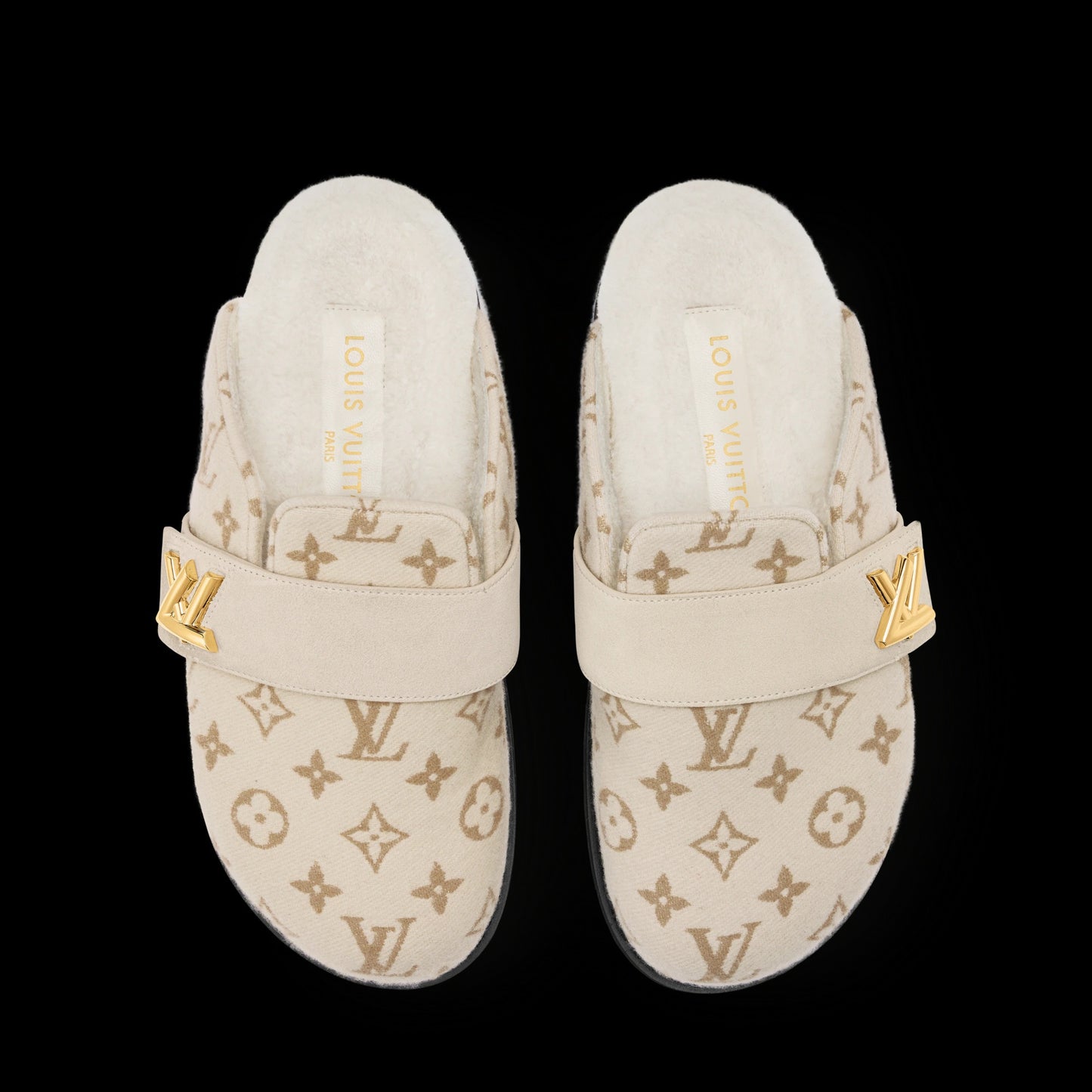 LV Cosy Flat Comfort Closed Mule Beige