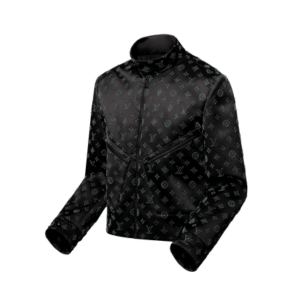 Embellished Silk Flight Suit Jacket