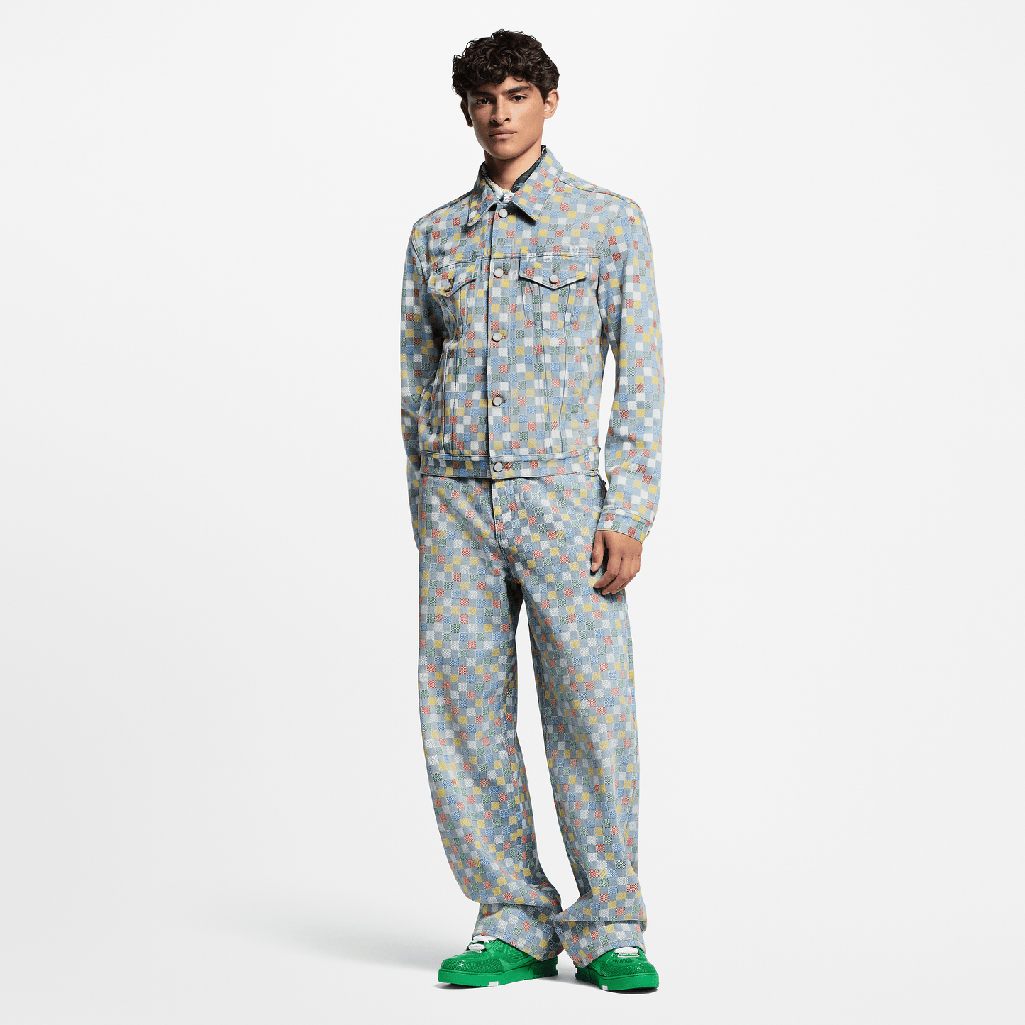 Damier Denim Trucker Jacket