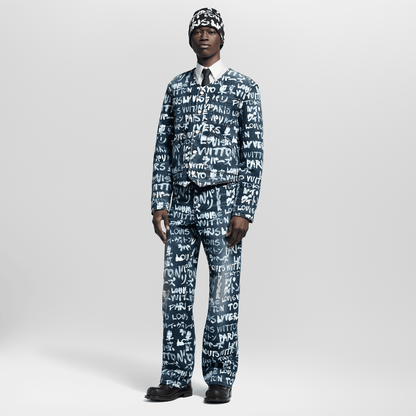 Denim Collarless Jacket