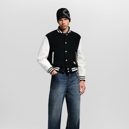 Leather Signature Varsity Jacket