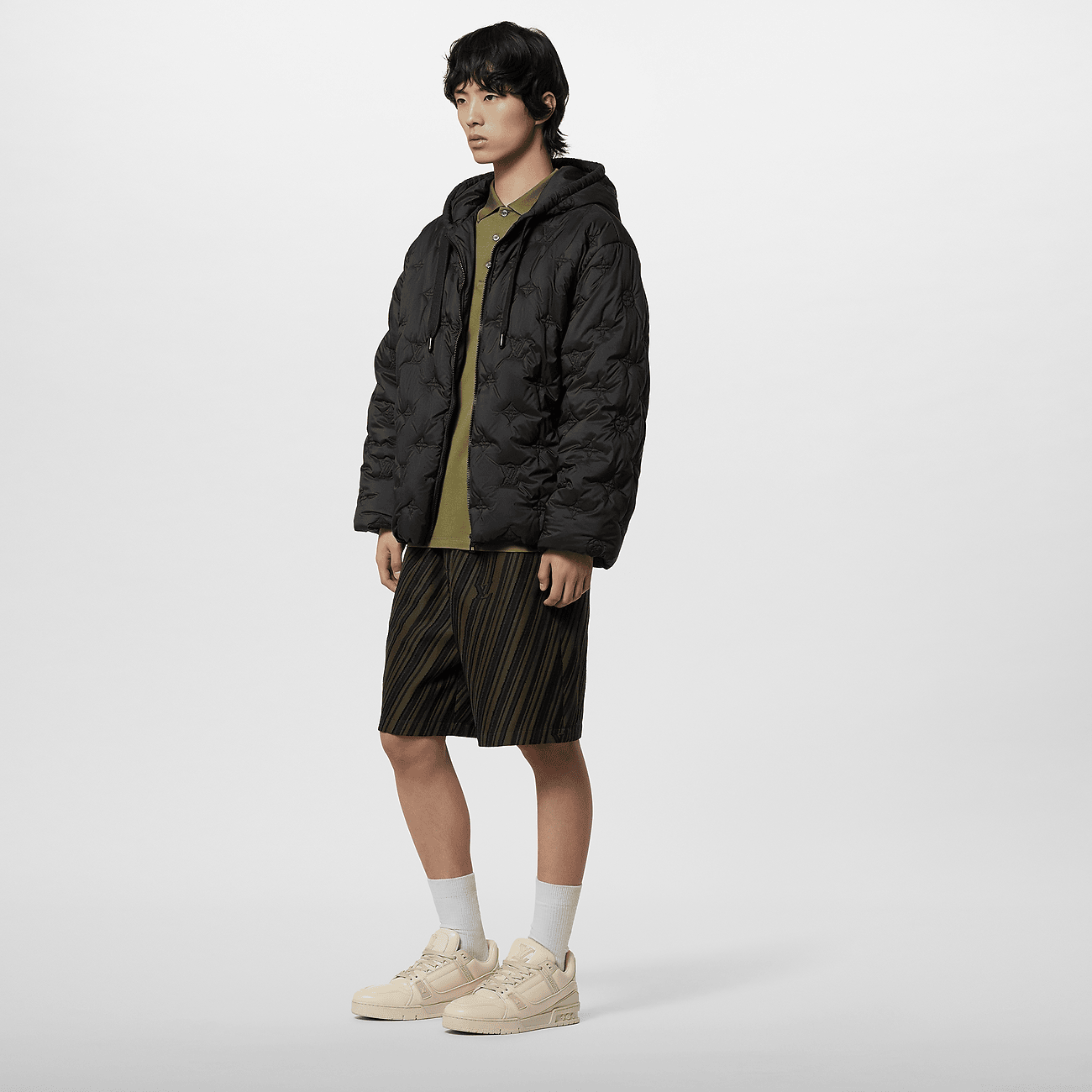 Monogram Quilted Hooded Blouson