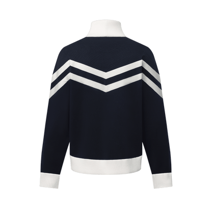 Knitted Cotton Sailor Blouson