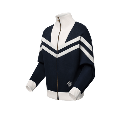 Knitted Cotton Sailor Blouson
