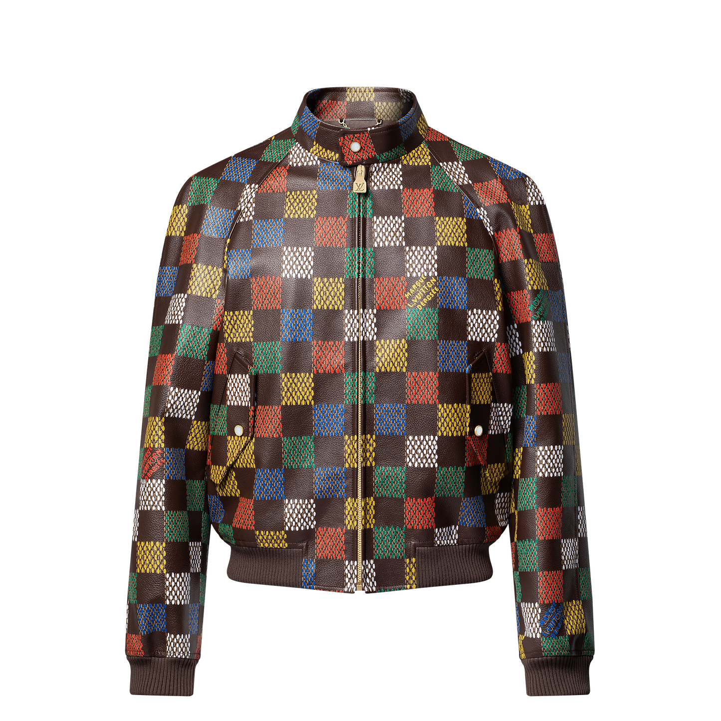 Damier Leather Blouson