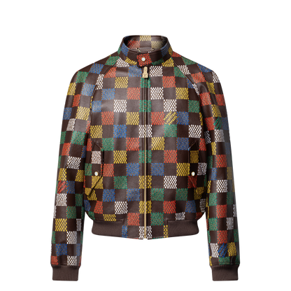 Damier Leather Blouson