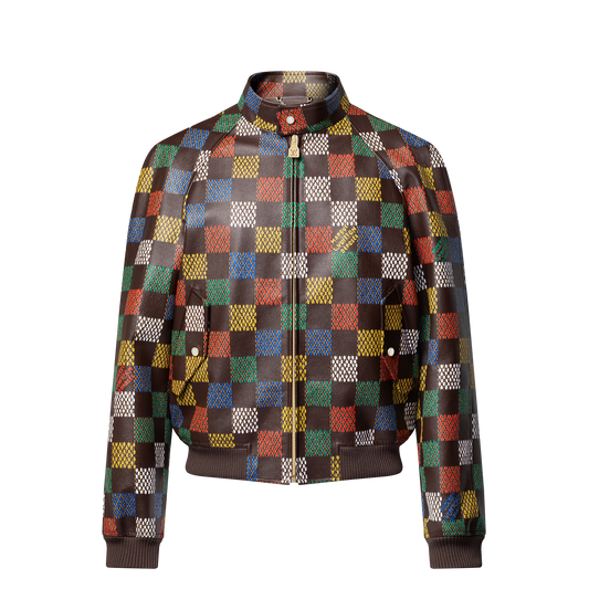 Damier Leather Blouson