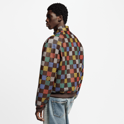 Damier Leather Blouson