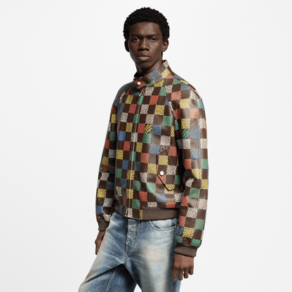 Damier Leather Blouson