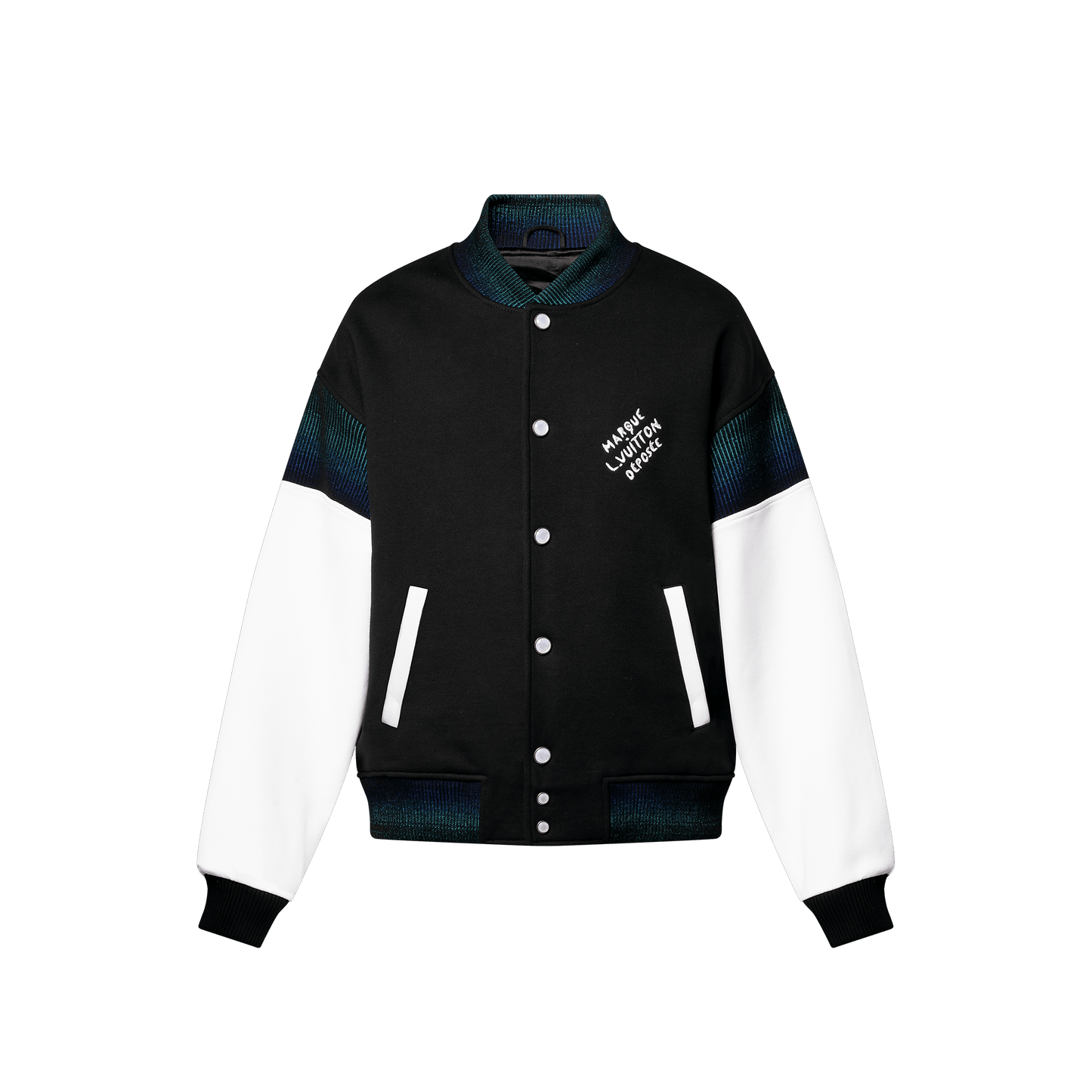 Cotton Jersey Varsity Blouson