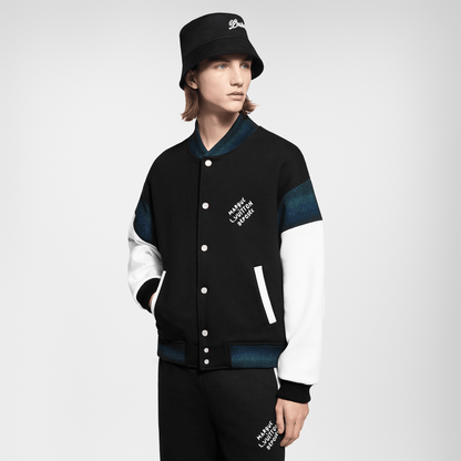 Cotton Jersey Varsity Blouson