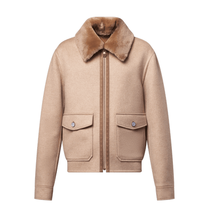Vicuna-Cashmere Blend Double Face Blouson