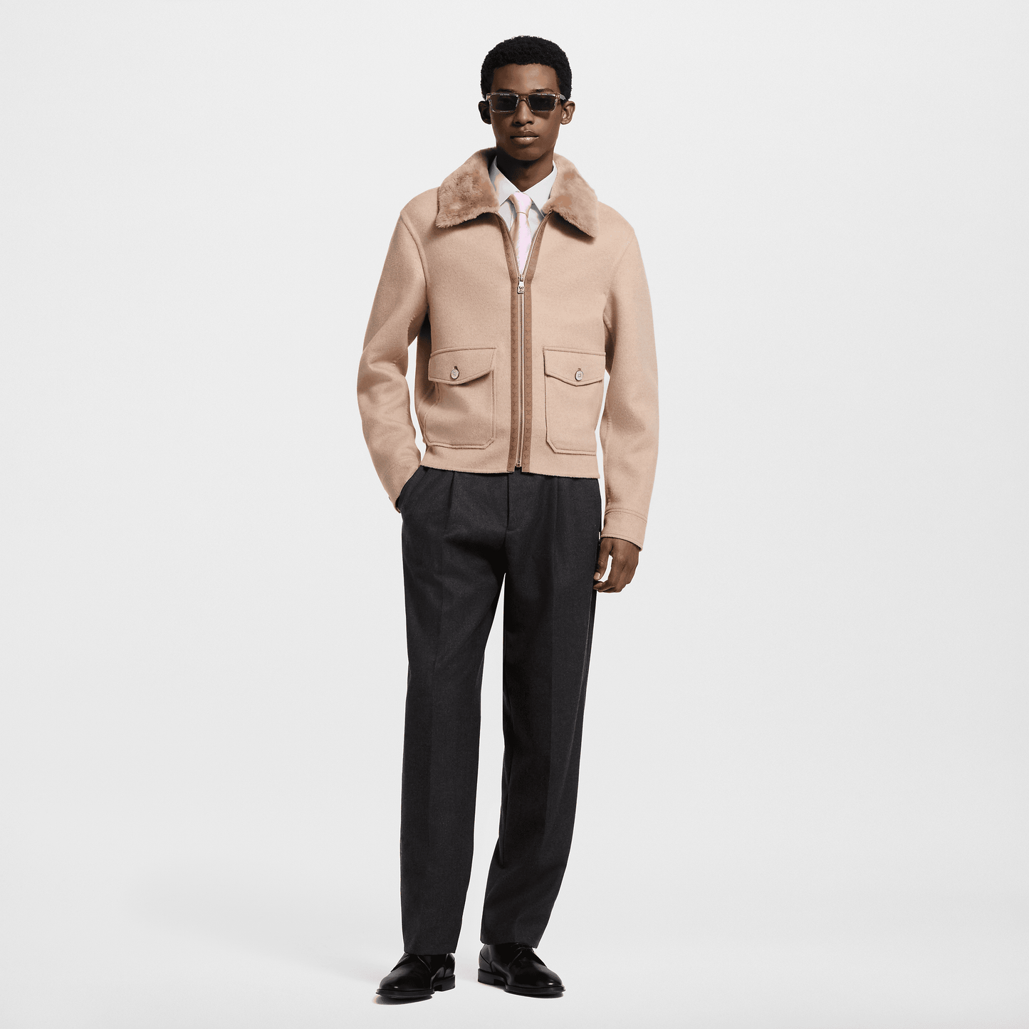 Vicuna-Cashmere Blend Double Face Blouson