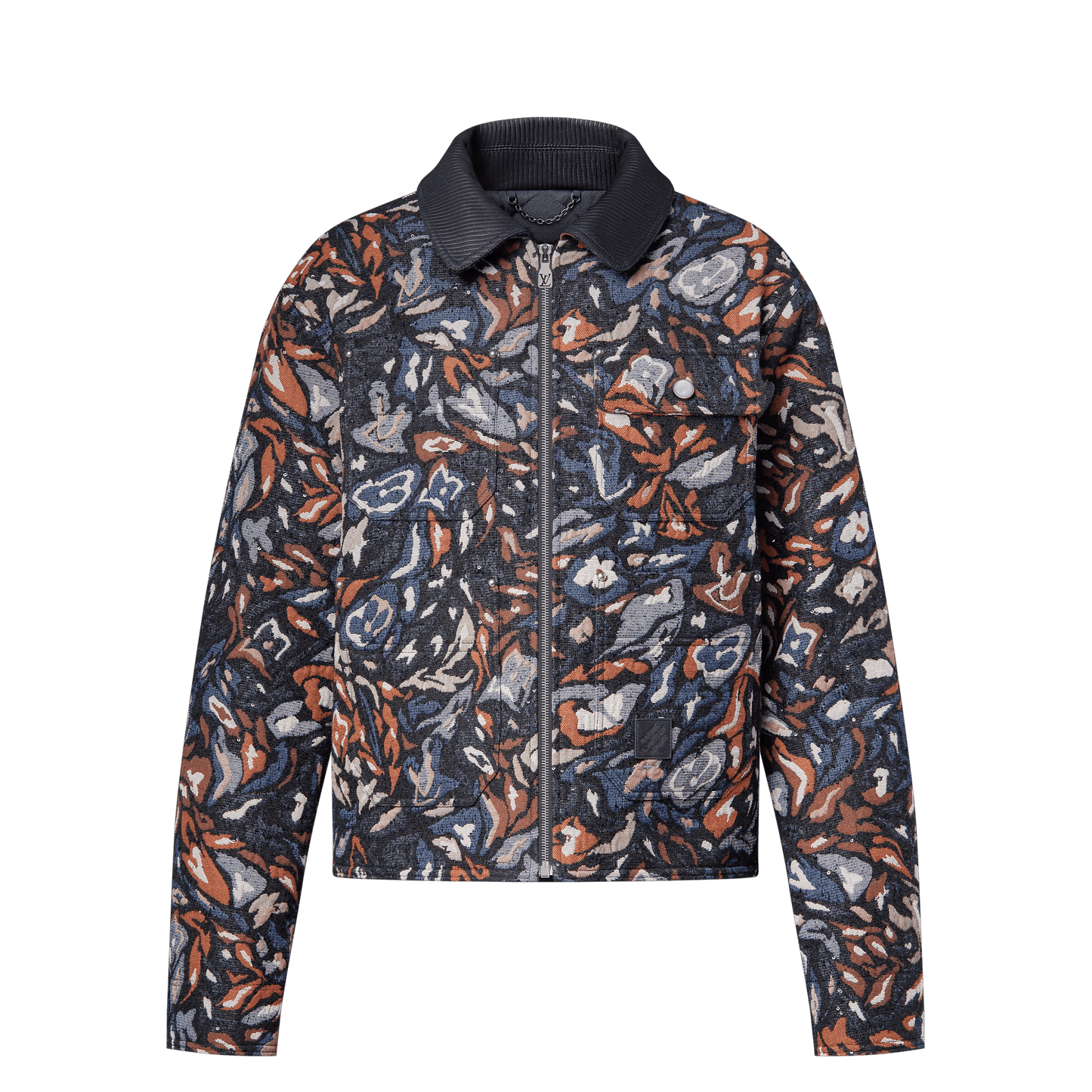 Sequin-Embellished Workwear Blouson