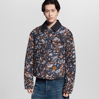 Sequin-Embellished Workwear Blouson