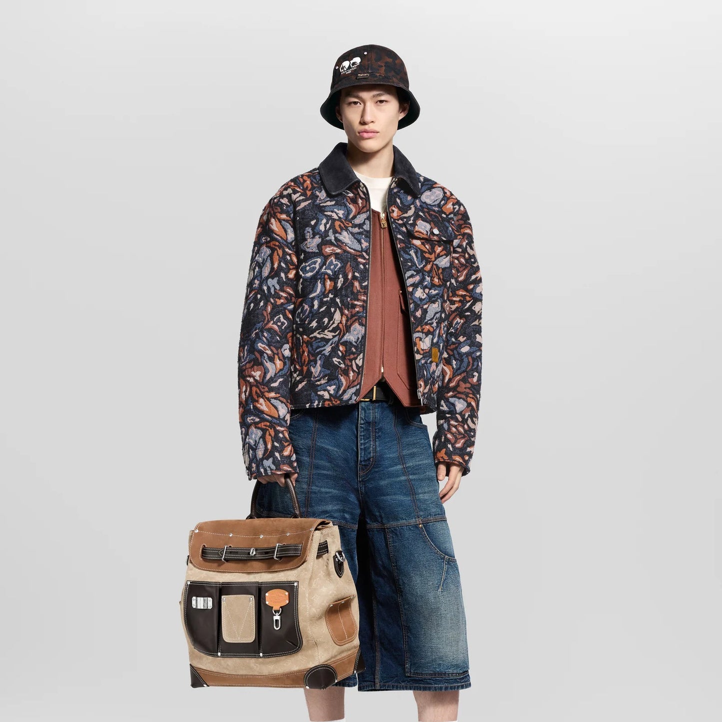 Sequin-Embellished Workwear Blouson