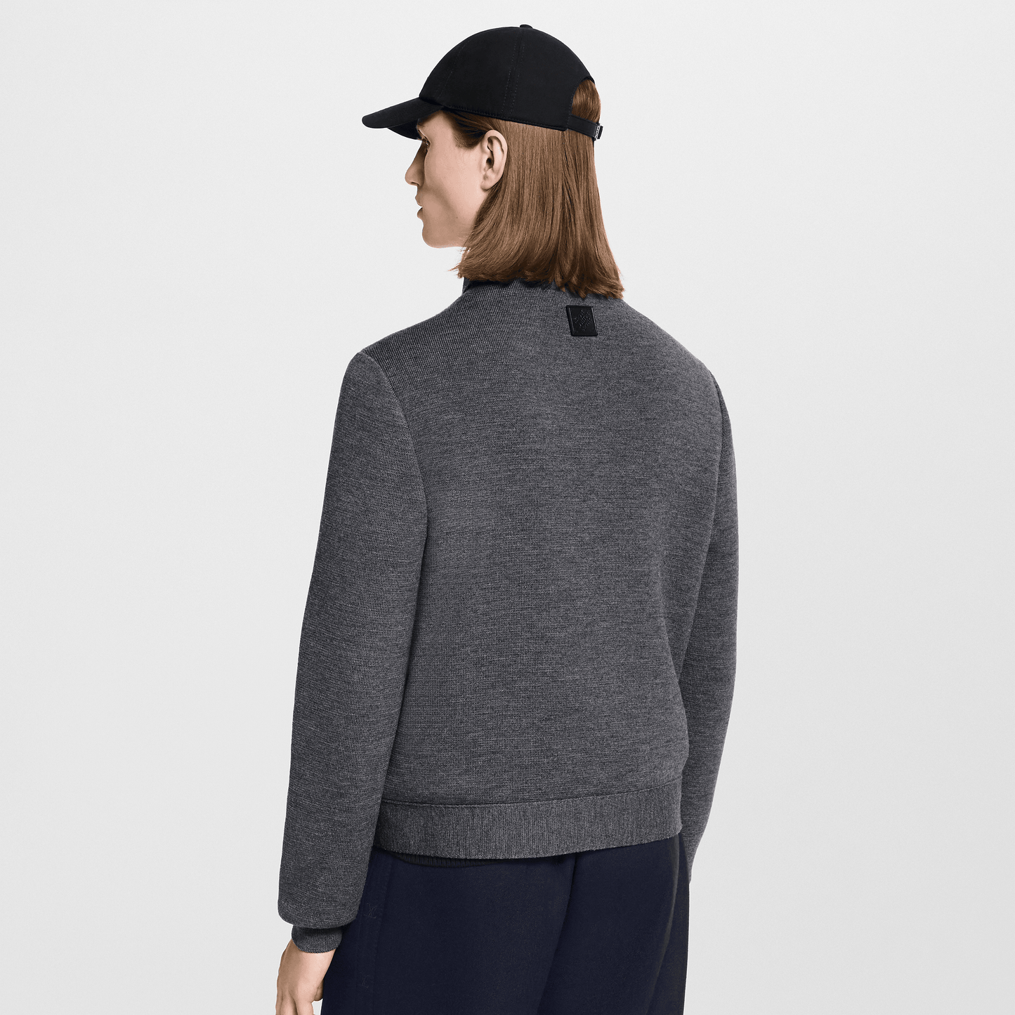 Leather Mix Knitted Workwear Blouson