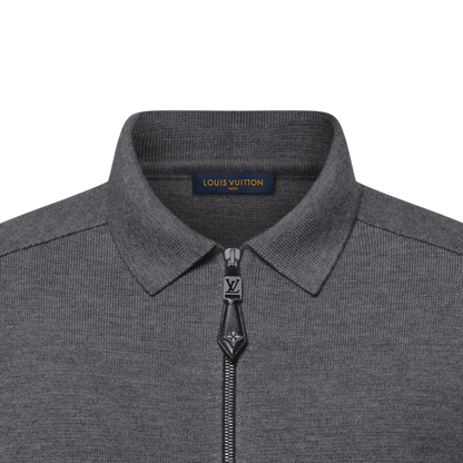 Leather Mix Knitted Workwear Blouson