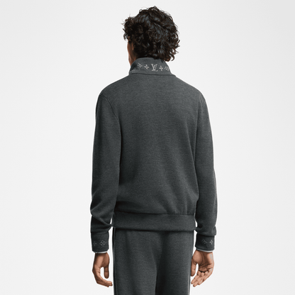 Double Face Knit Wool Travel Blouson