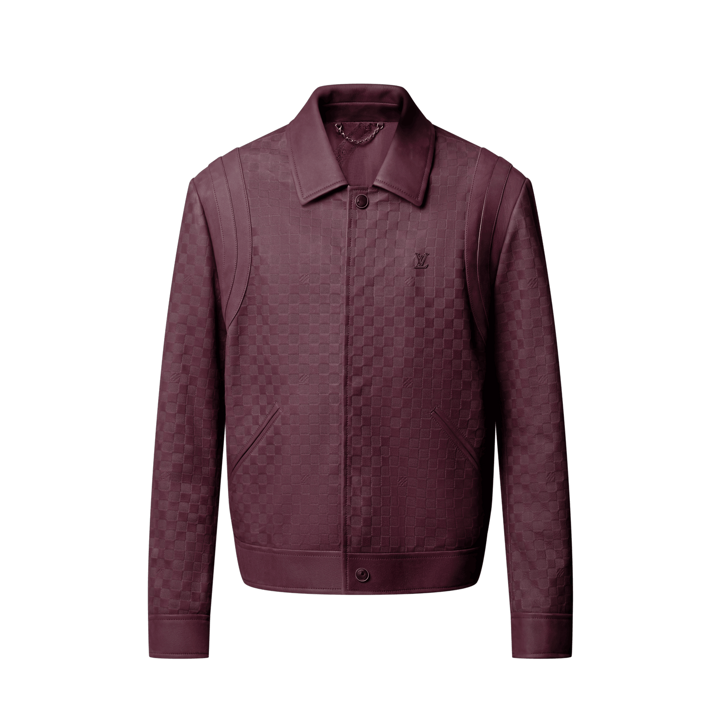 Embossed Damier Leather Blouson