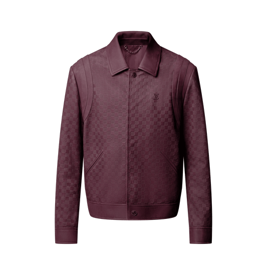 Embossed Damier Leather Blouson