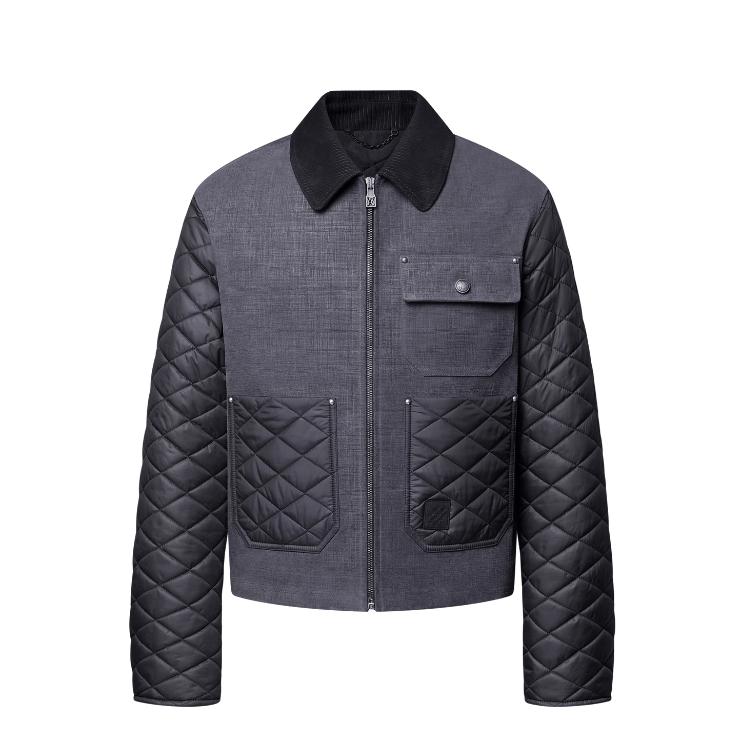 Mix Leather Workwear Blouson