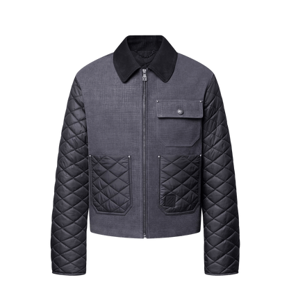 Mix Leather Workwear Blouson