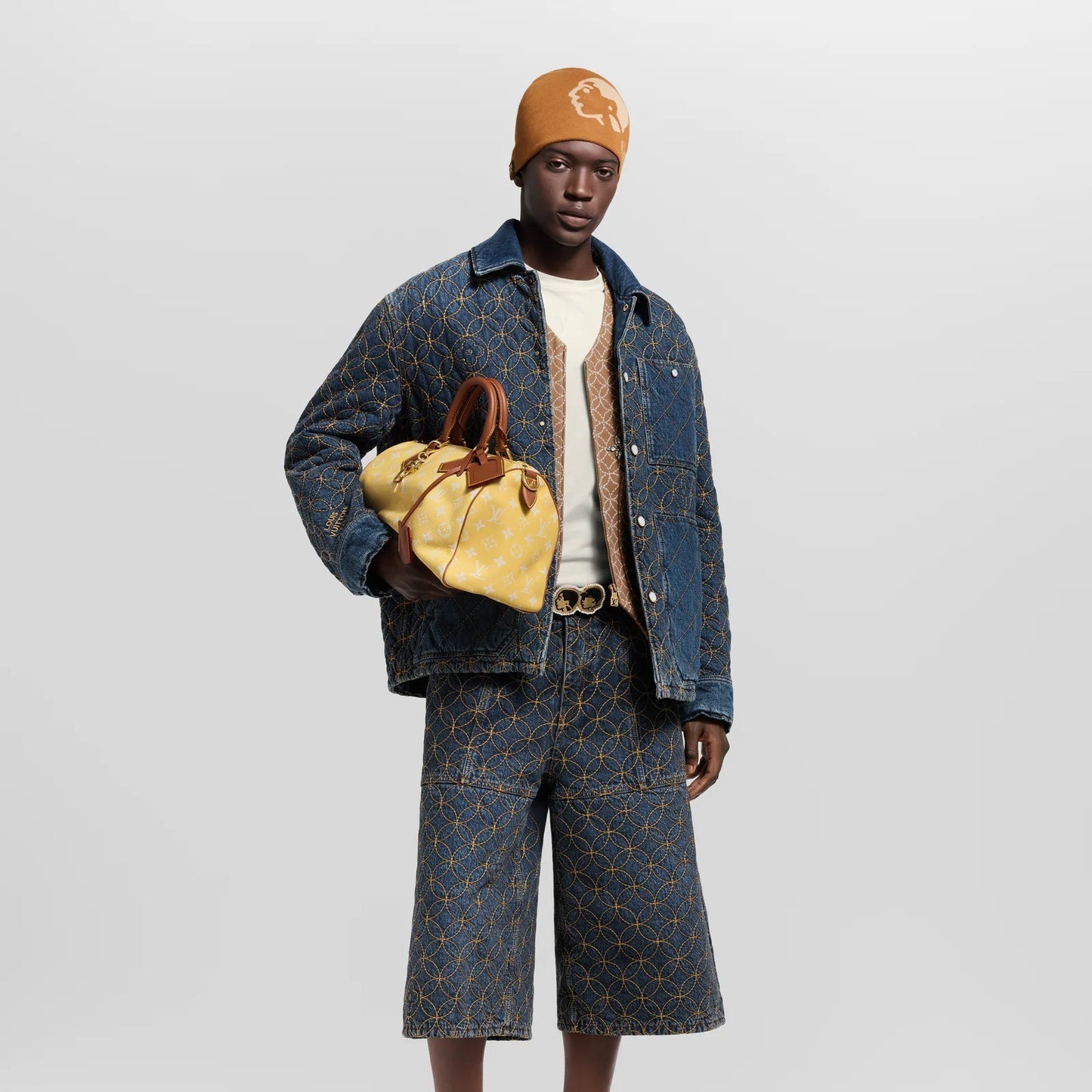 Embroidered Denim Blouson