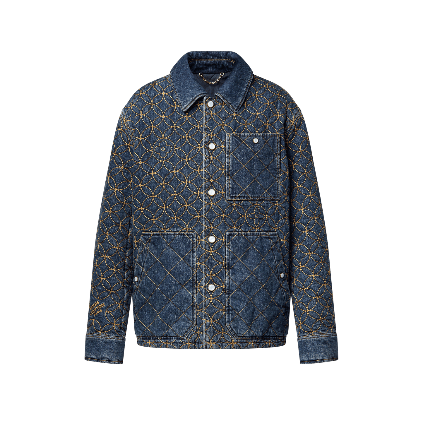 Embroidered Denim Blouson
