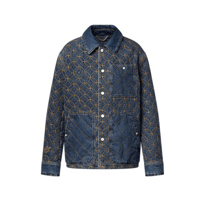 Embroidered Denim Blouson