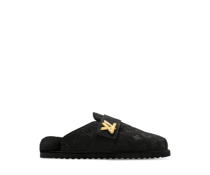 LV Cosy Comfort Clog Suede Calf Leather Black