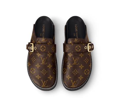 LV Cosy Flat Comfort Clog Monogram Cacao Brown
