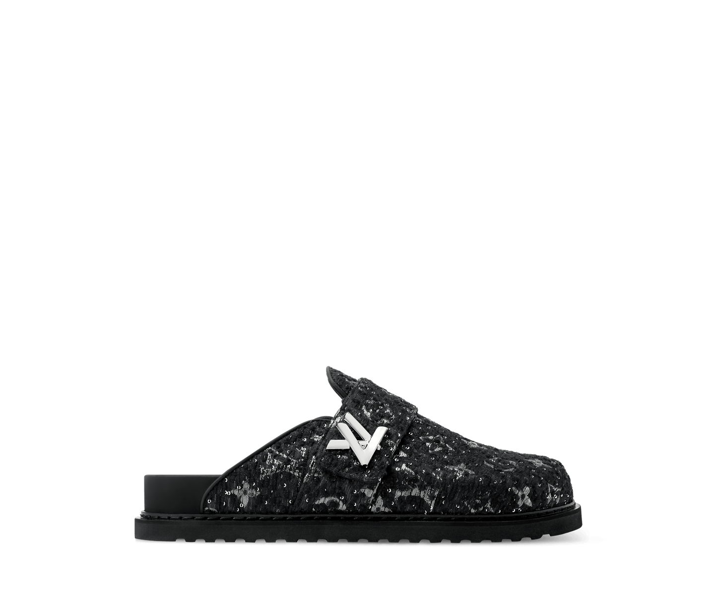 LV Cosy Flat Comfort Clog Ski Capsule Black
