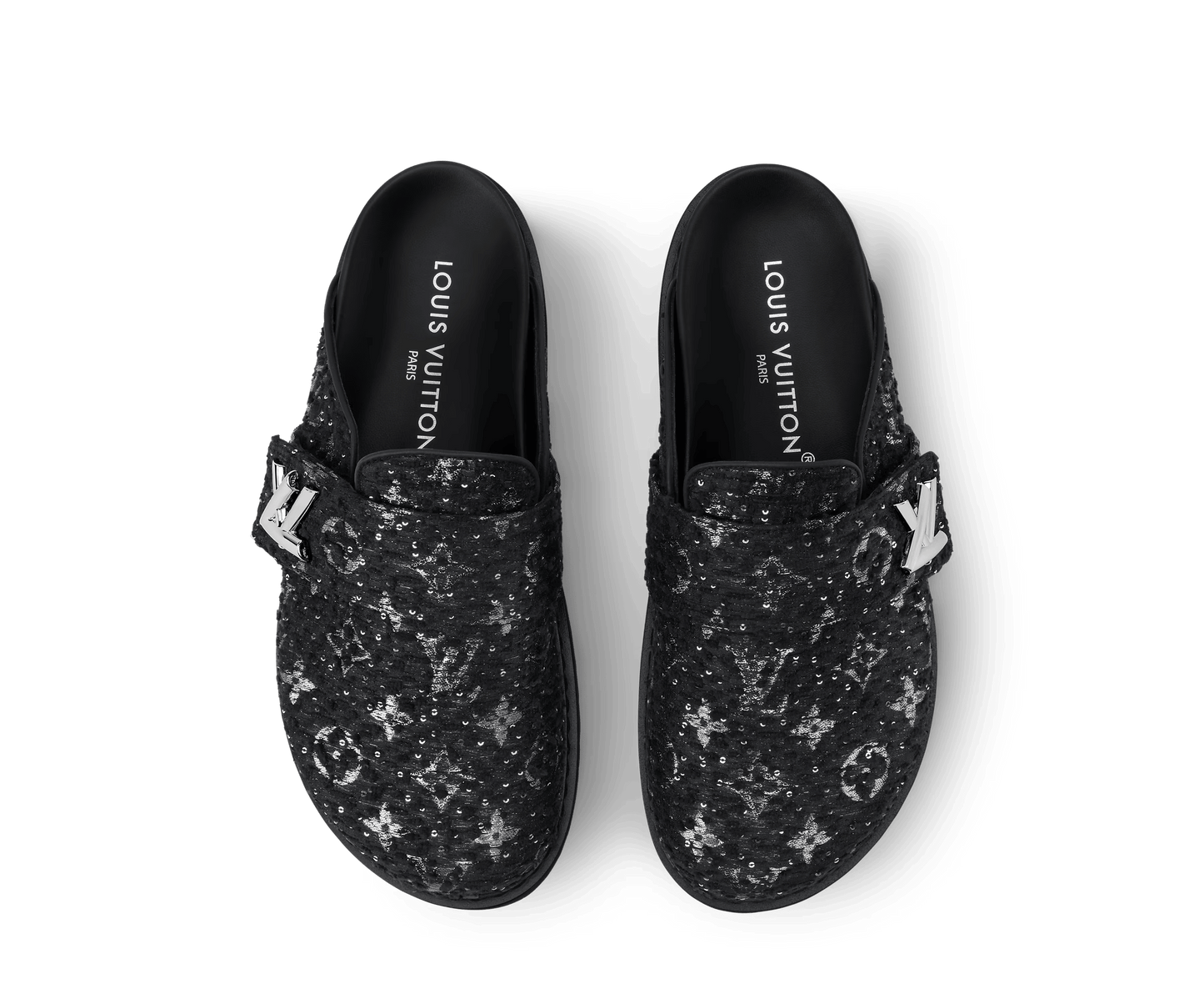 LV Cosy Flat Comfort Clog Ski Capsule Black
