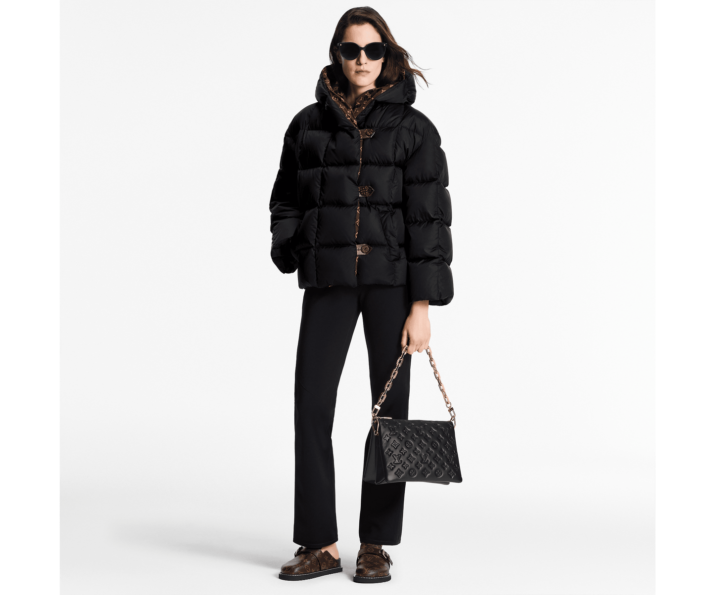 LV Cosy Flat Comfort Clog Ski Capsule Black