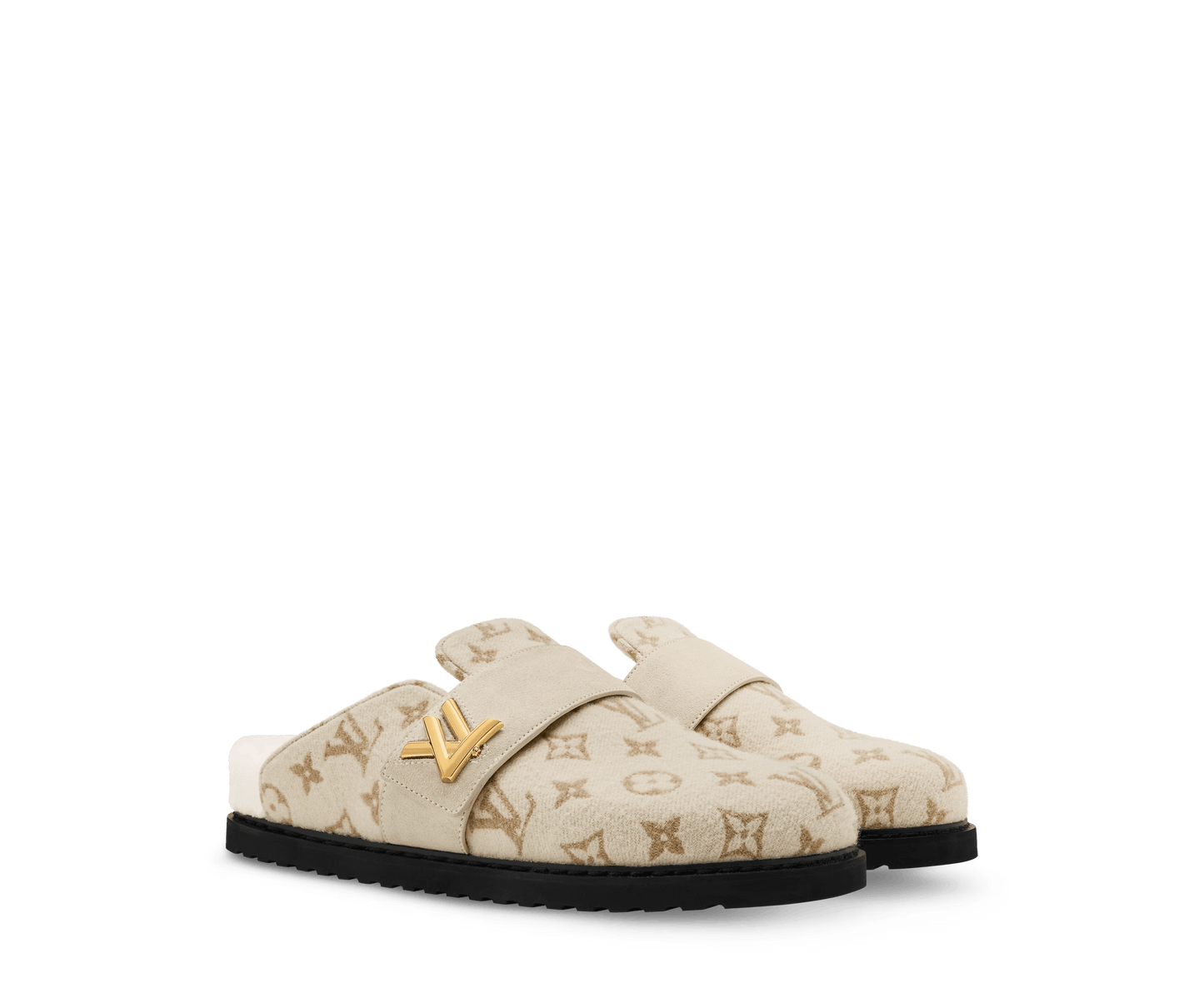 LV Cosy Flat Comfort Closed Mule Beige