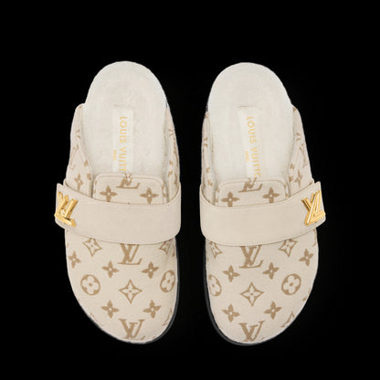 LV Cosy Flat Comfort Closed Mule Beige