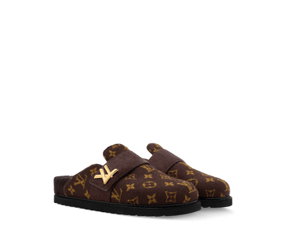 LV Cosy Flat Comfort Closed Mule Brown