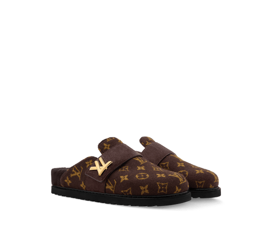 LV Cosy Flat Comfort Closed Mule Brown