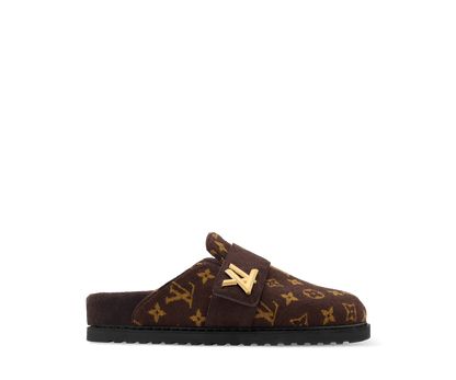LV Cosy Flat Comfort Closed Mule Brown