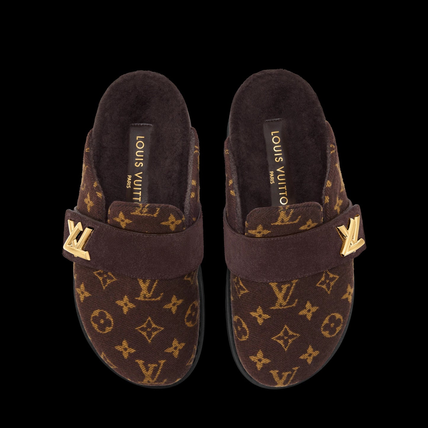 LV Cosy Flat Comfort Closed Mule Brown