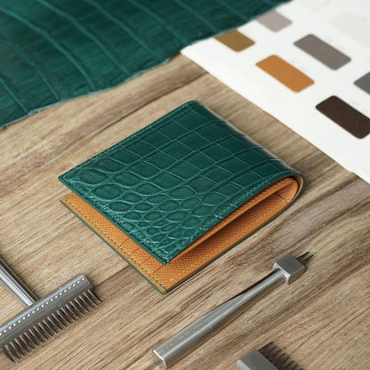 Bifold Basic Wallet Mix Alligator