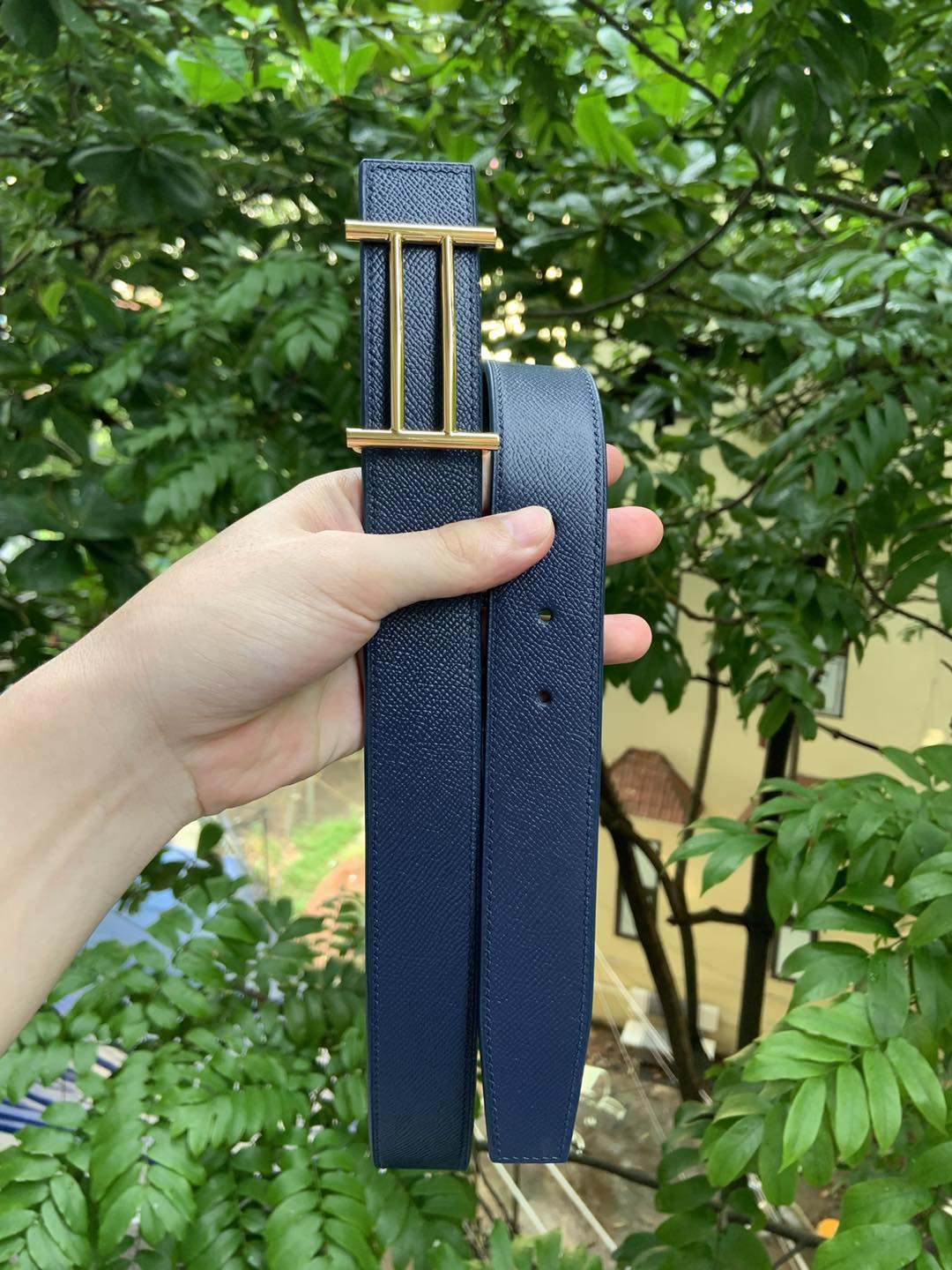 Hand-stitched Full-grain Cowhide Belt 3