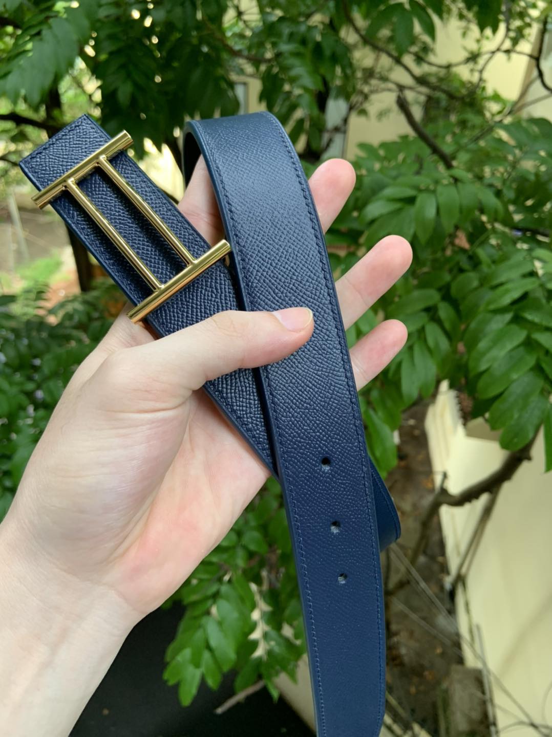 Hand-stitched Full-grain Cowhide Belt 3