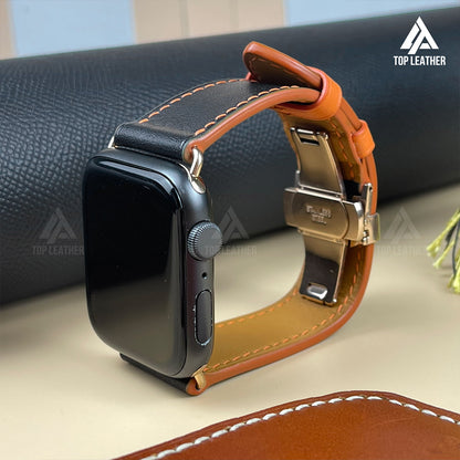 Watch Strap Swift Leather for Apple Watch, Mechanical Watch - Moss Green SW2212