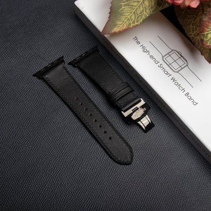 Watch Strap Swift Leather for Apple Watch, Mechanical Watch - Black SW2207