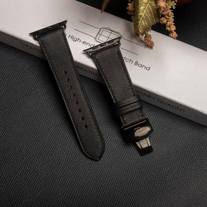 Watch Strap Swift Leather for Apple Watch, Mechanical Watch - Black SW2207